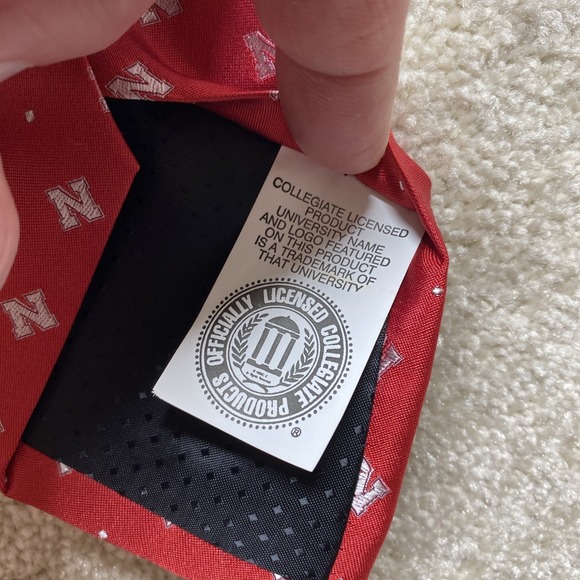 The Jardine Tie Mens Red Nebraska NCAA Workwear Business Outdoor NEW - Picture 4 of 8